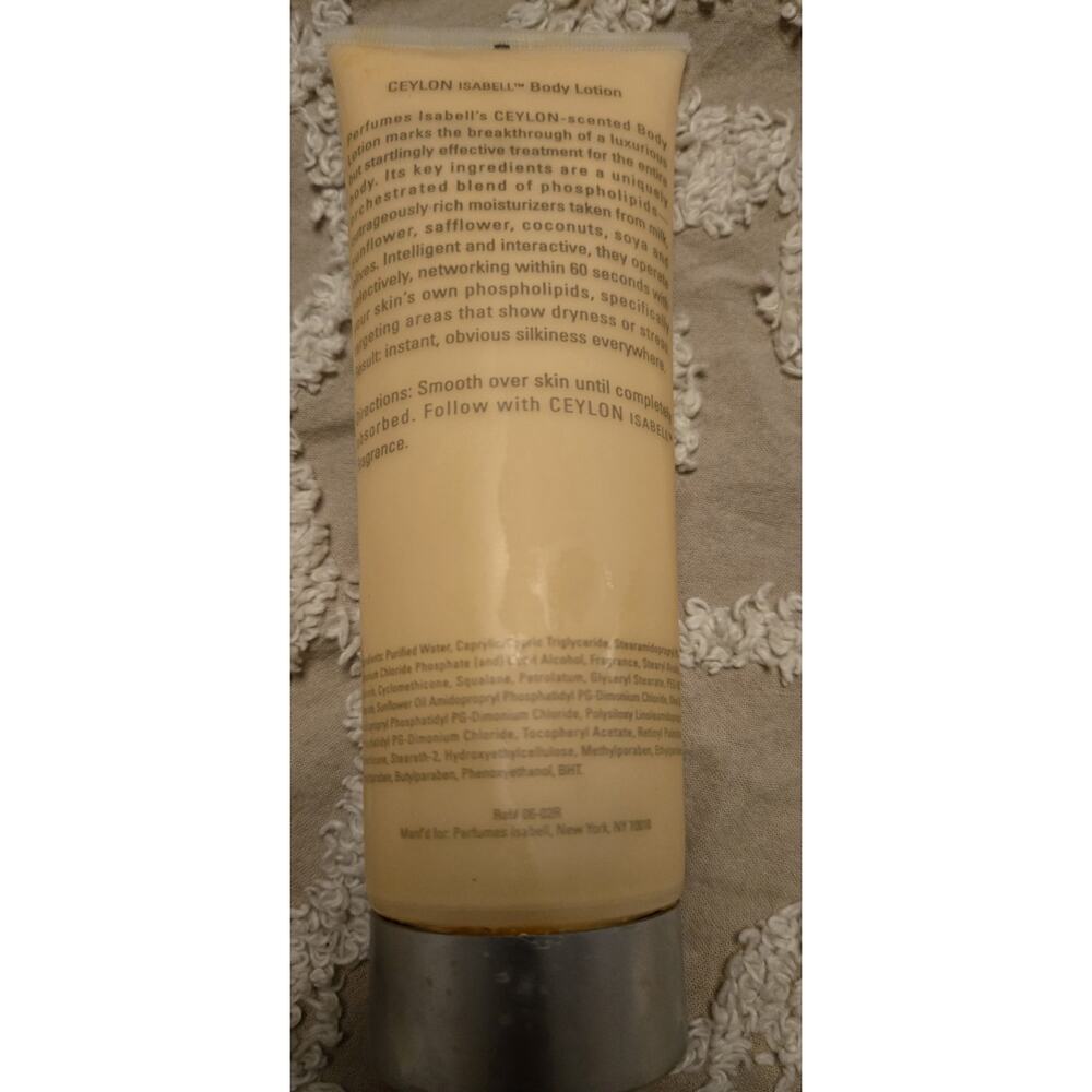 Vintage Ceylon Isabell Body Lotion 8 Oz. 3/4 FULL - Picture 6 of 8